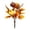 G001- Brass Cat Bell Wind Chime, variant on Artificial Stems, Harvest Fake Fall Leaves, Velvet Mini Artificial Pumpkins, Yellow Faux Sunflower Stems, 14X8 Inch Decor Bundle Designed for Fall Vase Filler, Bathroom Fall
