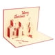 thumbnail image 4 of Tarjeta de felicitación Sincero Papel decorativo castillo navideño tridimensional Con sobre, 4 of 10