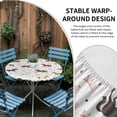 thumbnail image 2 of Beige Brown Horses Round Tablecloth for 36-44 Inch Tables,Fitted Table Cover with Elastic Edge,Horseshoes Farmhouse Abstract Art Waterproof Outdoor Table Cloth Protector for Patio Garden Dinner, 2 of 9