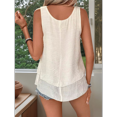 thumbnail image 7 of Women'S Flowy Layered Tank Top Scoop Neck Sleeveless Blouses Shirts Casual Vacation Tops M, 7 of 7