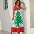 thumbnail image 5 of Lebanese Flag of Lebanon Sleeveless Dress Summer Women Clothes Dress for Pregnant Women Dresses, 5 of 9