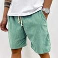 thumbnail image 2 of Lace-up Corduroy Men's Shorts Casual Pants, 2 of 2