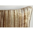 thumbnail image 2 of Pillow Cover, Beige Throw Pillow Cover Couch, Abstract Stripes Pillow Cover, 20x20 inch (50x50 cm) Throw Pillow Cover, Contemporary Pillow Cover, Square Velvet - Brown Stripes, 2 of 4