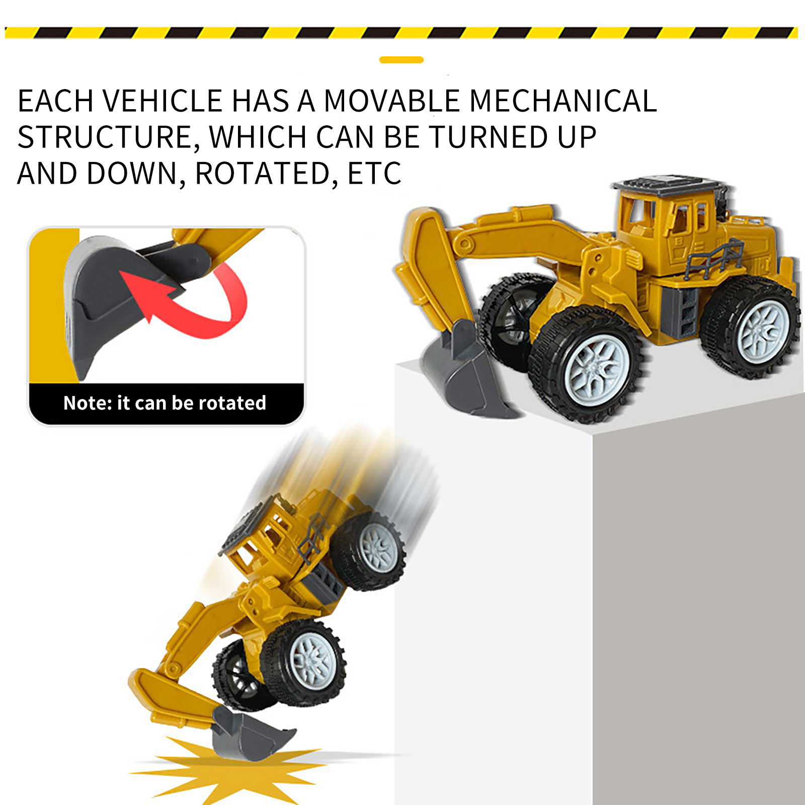 Kayannuo Clearance Mini Engineering Alloy Car Tractor Diecasts Vehicle Toy Dump Truck Model Classic Toy - image 5 of 6