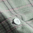 thumbnail image 4 of Rvwovn Men's Plaid Flannel Long Sleeve Shirt Collar Button Front Vintage Casual Fall Layering Top, 4 of 7
