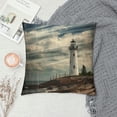 thumbnail image 2 of Chilfamy Lighthouse Birds Rocky Shore Pillow Covers Soft and Durable Indoor Outdoor Pillow Case 1PC 22x22in, 2 of 5