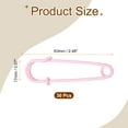 thumbnail image 2 of Uxcell 30pcs Alfileres de Seguridad 63mm Pintura al Horno Gran Alfiler de Seguridad para Ropa, Rosa, 2 of 6