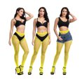 thumbnail image 3 of 1 Paire de Collants à la Mode avec Trou Design Saint-Valentin Attrayants Confortables au Toucher Résille Collants Robe Jaune Fluorescent, 3 of 5