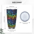 thumbnail image 4 of Vsdgher Magical Mushrooms and Flowers 20 Oz Stainless Steel Vacuum Insulated, Travel Mug Coffee Cup for Home, Office, Outdoor Works Great for Ice Drinks and Hot Beverage -Without Straw, 4 of 8