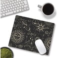 thumbnail image 4 of Mouse Pad, Square Computer Mouse Pads with Personalized Sun and Moon Design, Washable Mouse Mat with Lycra Cloth, Office Home Non-Slip Rubber Base Mousepad, 4 of 6