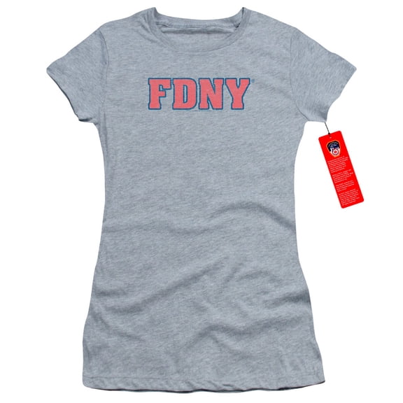 New York City Fdny Junior Women's T-Shirt Sheer Athletic Heather