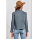 thumbnail image 2 of Abrigo PRETTYGARDEN 2025 de ante sintético corto con apertura frontal gris azul, 2 of 8