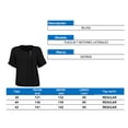 thumbnail image 4 of Blusa George para Dama, Manga Corta Pliegue y Botones Laterales Negro T 42, 4 of 4