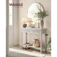 thumbnail image 2 of VASAGLE Mesa de Consola para Recibidor, Mesa de Sofá Delgada para Salón, Mesa de Entrada con 2 Cajones, Estante Abierto, Esquinas Redondeadas, Estilo Boho, Beige Roble LNT016Y57, 2 of 5