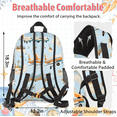 thumbnail image 4 of Herdesigns Cute Aircraft Large Backpack Set with Lunch Box Lightweight Water Resistant Travel Laptop Backpacks Casual Daypacks for Women Men, 4 of 8