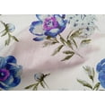 thumbnail image 4 of oneOone Cotton Poplin Lavender Blue Fabric Flower & Leaves Watercolor Sewing Material Print Fabric By The Yard 42 Inch Wide, 4 of 4