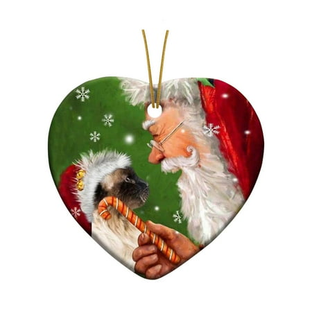 

Heiheiup Pendant Cat Home Realistic Santa Creative Atmosphere Christmas And Warm Decoration Tree Ornaments Mini Chandelier Ornament