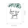 thumbnail image 4 of Koyal Wholesale Silver Dollar Eucalyptus Wedding Signs Bundle 30-Set for Ceremony, Reception Decor Signage, 8.5 x 11", 4 of 5