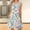 Purple, variant on Itsame Women Summer Dress Printed Round Neck Round Neck Thin Dress Blue Size M