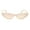 Beige Pink Mirror, variant on Womens Narrow Cat Eye Heart Shape Side Lens Plastic Sunglasses Beige Pink Mirror