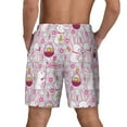 thumbnail image 4 of Balery Easter Rabbit Mens Swim Trunks Swim Shorts for Men Quick Dry Inseam Beach Shorts with Compression Liner Pocket-Small, 4 of 9