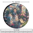 thumbnail image 2 of Heavy Duty Spare Tire Cover Birdshouses in A Colorful Garden Waterproof Polyester Wheel Protectors Wheel Covers Colorful Flowers And Birds Tire Cover for Camper Truck Travel Trailer 13inch, 2 of 8