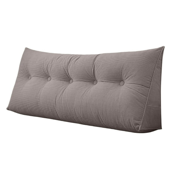WIFKLSIIPG Dorm Triangular Headboard Bolster Pillow White Headboard Twin Body Pillow Large Pillow Headboard Back Pillow for Sitting in Bed 50x60cm