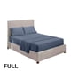 thumbnail image 1 of Juego de ropa de cama para el hogar Sábana de cama Funda de colchón Funda de almohada Juego de ropa de cama de poliéster de color sólido, Azul grisáceo, Completo, 4pcs / set Vogacara HA6267-19B, 1 of 7