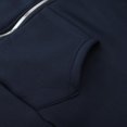 thumbnail image 6 of Conairie Long Sleeve Sweatshirt For Men Zip Up Hoodies Hop Goth Print Street Fashion Unisex Drawstring Sweat Jacket Tops Clothes With Pocket Navy XXL, 6 of 7