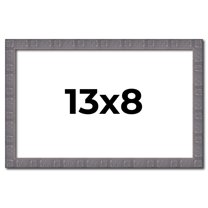 13x8 Frame Blue Kingsley Pewter Solid Wood Picture Frame Width 0.75 Inches |Interior Depth 0.5