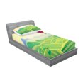 thumbnail image 2 of Ambesonne Landscape Fitted Sheet & Pillow Sham Set, Peaceful Summer Field, Twinxl, Multicolor, 2 of 2