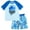 Blue, variant on Jurassic World Jurassic Park Blue T-Rex UPF 50+ Rash Guard and Swim Trunks Outfit Set Little Kid to Big Kid