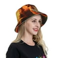 thumbnail image 6 of Sikiie Sunset Meditating Dog Reflective Double-Sided Bucket Hat, Sun Hat, for Gardening, Beaching, Camping, Hiking, Fishing, 6 of 6