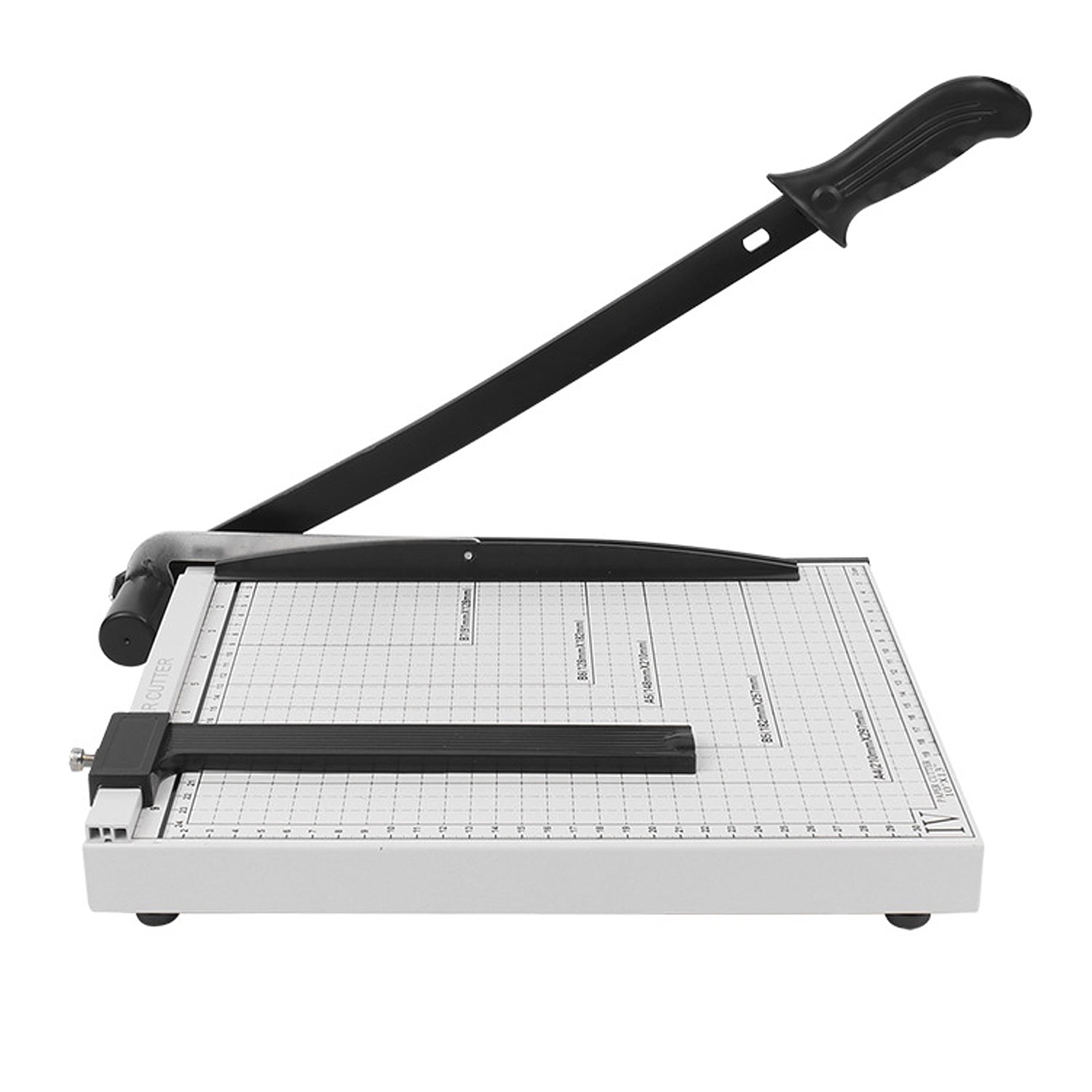 A4 Paper Cutter, Stack Paper Trimmer Guillotine 13” Cutting Length, Commercial Grade Guillotine
