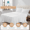thumbnail image 6 of Casa Platino Twin Extra Long Size Bed Sheets Set - Washed Ultra-Soft Microfiber Twin Extra Long Bed Sheets - Extra Soft - 3 Piece Set - Bedding Sheets & Pillowcases, Twin XL-Polka Dot, 6 of 9