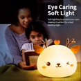 thumbnail image 5 of Luz de noche para bebé, luz de noche LED recargable para niño, lámpara de noche, luz de noche portátil de silicona para niño y niña adulto JAMW Sencillez, 5 of 5