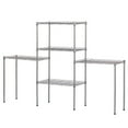 thumbnail image 2 of UWR-Nite 5-Wire Shelving Metal Storage Rack Adjustable Shelves, Standing Storage Shelf Units for Laundry Bathroom Kitchen Pantry Closet (Silver, 21.3L x 11.4W x 59.1H), 2 of 7