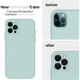 thumbnail image 3 of for iPhone 12 Pro Case, Silicone Upgraded [Camera Protecion] Phone Case with Soft Anti-Scratch Microfiber Lining, 6.1 inch, Light Brown, 3 of 5