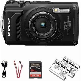 Olympus Tough TG-6 Compact Digital Camera - Black, Shoot, Pro