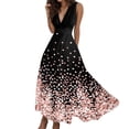 thumbnail image 1 of GYUJNB Robes d'Été pour Femmes Robes Maxi Sans Manches Robe Longue Robe Décontractée Mode Robe Col en V Ample Sexy, 1 of 4