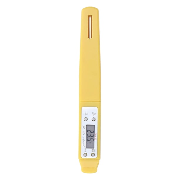 Bolígrafo Digital De Calibración Automática De Alimentos De Alta Precisión, Electrónico, De Bolsillo, Amarillo, Para El Hogar Y Electrodomésticos.