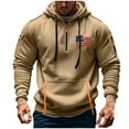 thumbnail image 4 of Xdegoge Mens Tactical Cargo Hoodie Athletic Work Hooded Sweatshirt Pullover Lightweight Hiking Hoodies with Zipper Pockets Fall Winter Warm Graphic Oversized Sweatshirts Y2K Streetwear Ropa De Hombre, 4 of 4