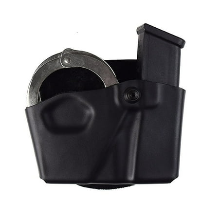 Safariland 77 Double Magazine - Safariland 573 Open Top Magazine and HandCuff Pouch RH
