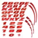 thumbnail image 2 of 0-9 Rojo 27 Mm Coche Motocicleta Bicicleta Rueda Universal 3D Emblema Neumático Letra De Alta Calidad Auto Personalidad Etiqueta Estilo Decoración Pegatina Compra Personalizada Sin Pegamento, 2 of 4