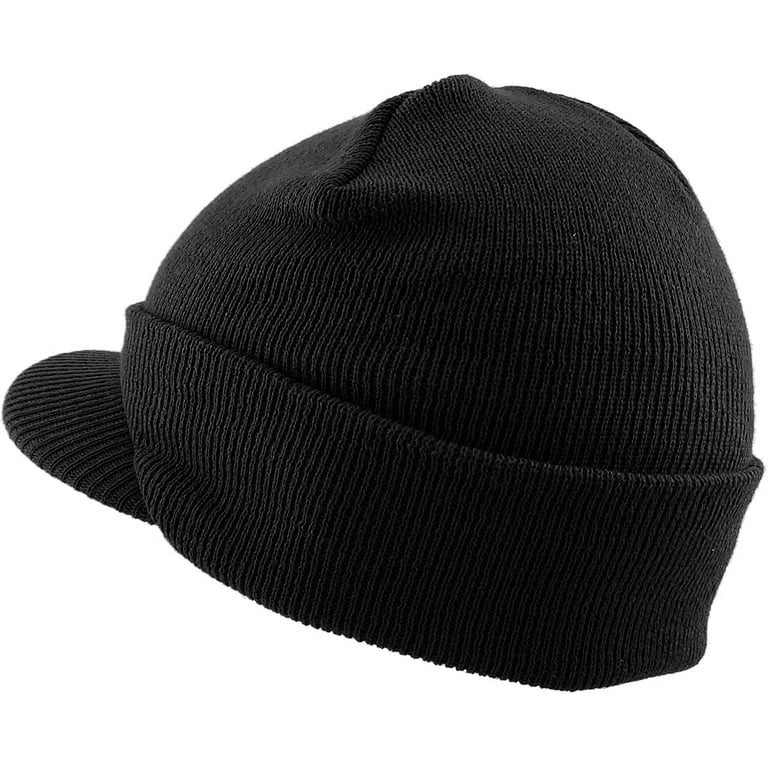 Visor Beanie Skully High Quality Made in USA Winter Hat Visor Beanie Skully High Quality Made in USA Winter Hat