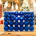 thumbnail image 4 of 100Pcs Multi-Style Christmas Ball Ornaments Set, Shatterproof Hanging Decor with Glossy & Textured Accents, Festive Baubles for Xmas Tree & Party Decoration, 4 of 5