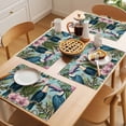 thumbnail image 5 of Two Parrots Placemats Set of 1, Summer Animal Leaf Vintage Watercolor Non-Slip Place Mats Washable Table Mats for Kitchen Dining Table Decorations Indoor/Outdoor, 5 of 9