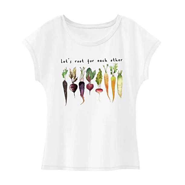 Camiseta de mujer con cuello redondo, camiseta básica de moda con cuello redondo para viajes de senderismo SG