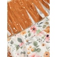 thumbnail image 5 of Bslissey Toddler Baby Girls 3Pcs Summer Outfits Short Sleeve Letter Print Tassel Tops + Cattle Print Shorts + Headband 6M 12M 18M 24M 3T Infant Cute Casual Shorts Sets, 5 of 9