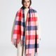 thumbnail image 1 of Bufanda a cuadros de lujo para mujer, chal largo de Cachemira cálido para invierno, Foulard de Pashmina, borla, diseño 2022 Fivean unisex, 1 of 2
